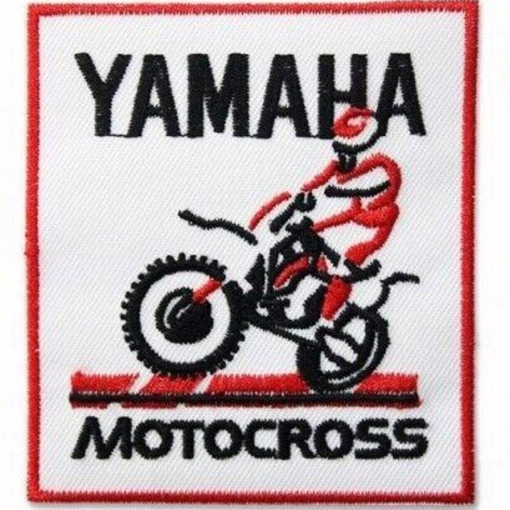 Yamaha Motocross Embroidered Iron-On Sew-On Patch